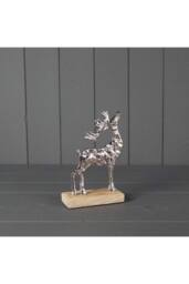 KDMD Silver Timeless Subtle Metal Reindeer