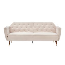 Bravich LTD Victoria Sofa Bed 3 Seater Velvet Click Clack in Cream - thumbnail 6