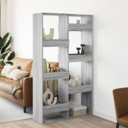 Berkfield Home Room Divider Grey Sonoma 100x33x175 cm Engineered Wood - Size: 100 x 33 x 175 cm - thumbnail 2