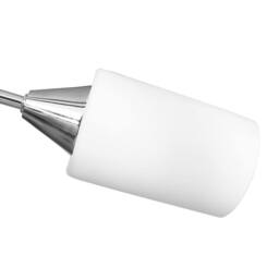 Berkfield Home Elegant Ceiling Lamp with Ceramic Shades for 5 E14 Bulbs White Cone - thumbnail 7