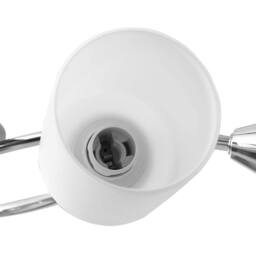 Berkfield Home Elegant Ceiling Lamp with Ceramic Shades for 5 E14 Bulbs White Cone - thumbnail 8