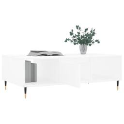 Berkfield Home Decorative Coffee Table White 104x60x35 cm Engineered Wood - Size: 104 x 60 x 35 cm - thumbnail 4