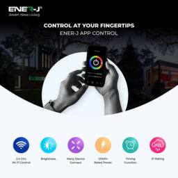 ENER-J 3m Smart WiFi RGB LED Neon Flex Kit with Remote & App Control in White - thumbnail 5
