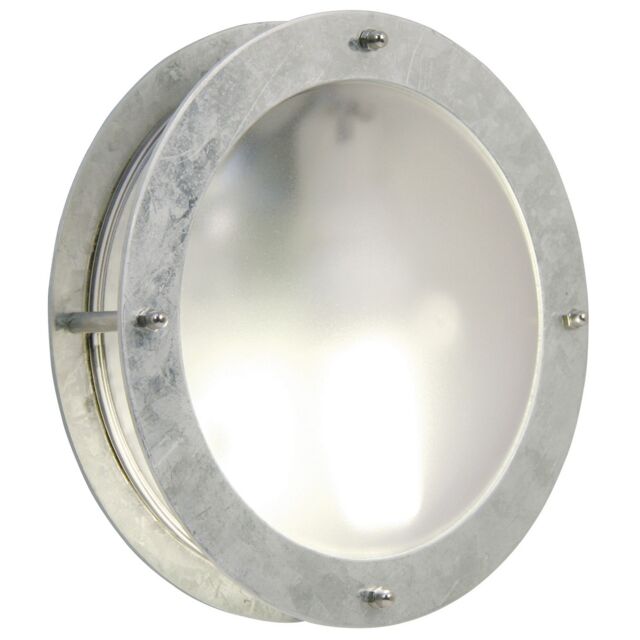 Nordlux Industrial Outdoor Wall Light Silver Galvanized steel E27 Coastal/Marine Safe - Mains Powered, IP54 - image 1