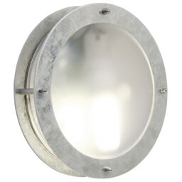 Nordlux Malte Outdoor Wall Light Silver Galv Steel Garden E27 IP54 Mains