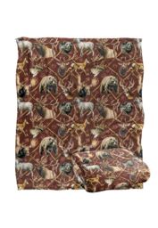 JQ Licensing Jl-Jp Big Game Elk, Deer, Bear Hunting Pattern Silky Touch Super Soft Throw Blanket 152 X 127 cm in White - thumbnail 2