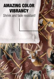 JQ Licensing Jl-Jp Big Game Elk, Deer, Bear Hunting Pattern Silky Touch Super Soft Throw Blanket 152 X 127 cm in White - thumbnail 4