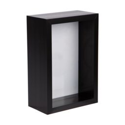 "Nicola Spring 3D Deep Box Photo Frame - 4 x 6"" in Black" - thumbnail 1