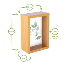 "Nicola Spring 3D Deep Box Photo Frame - 4 x 6"" in Black" - thumbnail 7