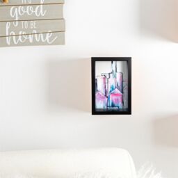 "Nicola Spring 3D Deep Box Photo Frame - 4 x 6"" in Black" - thumbnail 6