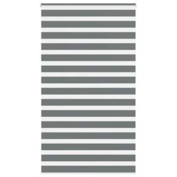 Berkfield Home Elegant Zebra Blind Dark Grey 135x230 cm Fabric Width 130.9 cm Po - thumbnail 2