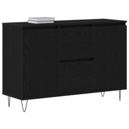 Berkfield Home Sideboard Black Oak 101, 5x35x70 cm Engineered Wood - Size: 5 x 35 x 70 cm - thumbnail 3