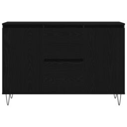 Berkfield Home Sideboard Black Oak 101, 5x35x70 cm Engineered Wood - Size: 5 x 35 x 70 cm - thumbnail 7