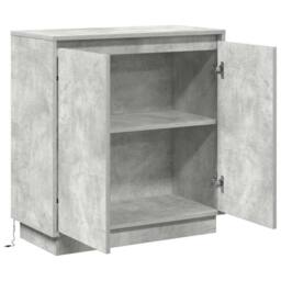 Berkfield Home Modern Bedside Tables Concrete Grey Concrete Medium Decorative Inlays - thumbnail 7