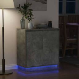 Berkfield Home Modern Bedside Tables Concrete Grey Concrete Medium Decorative Inlays - thumbnail 6
