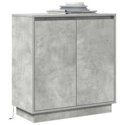 Berkfield Home Modern Bedside Tables Concrete Grey Concrete Medium Decorative Inlays - thumbnail 1