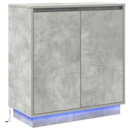 Berkfield Home Modern Bedside Tables Concrete Grey Concrete Medium Decorative Inlays - thumbnail 3