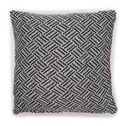 KDMD Classic Cushion Cover - Criss-Cross Black - 40x40cm - Size: 40x40 cm - thumbnail 1
