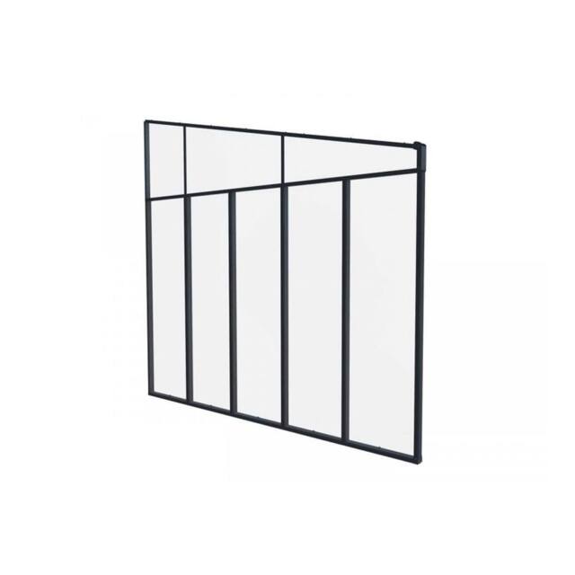 Palram Patio Cover 4 Series Sidewall - Acrylic - L319 x W6.7 x H305 cm - Grey - image 1