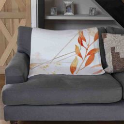 Benjamin Tate Design Autumn Leaves Blanket in Natural - Size: 120 cm x 150 cm - thumbnail 2