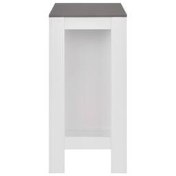 Berkfield Home Beautiful Bar Table with Shelf White 110x50x103 cm - Size: 110 x 50 x 103 cm - thumbnail 4