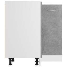 Berkfield Home Corner Bottom Cabinet Concrete Grey 75.5x75.5x80.5 cm Engineered Wood - thumbnail 6