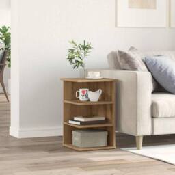 Berkfield Home Sideboard Artisan Oak 35x35x55 cm Engineered Wood in Brown - Size: 35 x 35 x 55 cm - thumbnail 2