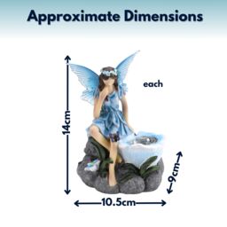 Marco Paul 3pck Solar Fairy Garden Ornaments - thumbnail 2