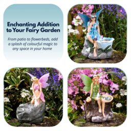 Marco Paul 3pck Solar Fairy Garden Ornaments - thumbnail 6