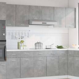 Berkfield Home Hanging Cabinet Concrete Grey 50x31x60 cm Engineered Wood - Size: 50 x 31 x 60 cm - thumbnail 3