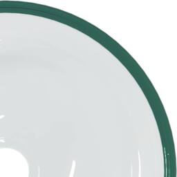 Berkfield Home Modern Basin Tempered Glass 30x12 cm Transparent in Clear - thumbnail 4