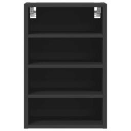 Berkfield Home Hanging Cabinet Black 40x29.5x60 cm Engineered Wood - thumbnail 4