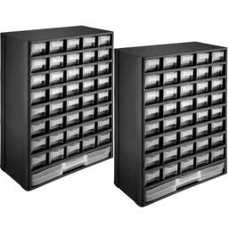 tectake Storage Bins Rack Set Of 2 - Black/White