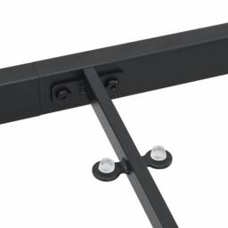 Berkfield Home Garden Table Black 160x80x73 cm Tempered Glass - Size: 160 x 80 x 73 cm - thumbnail 9