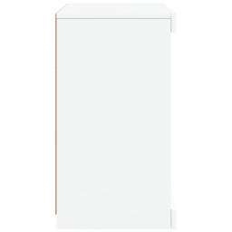 Berkfield Home Sideboard with LED Lights White 41x37x67 cm - Size: 41 x 37 x 67 cm - thumbnail 7