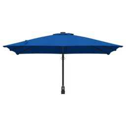 Berkfield Home Patio Umbrella Azure Blue Steel, Polyester Large Adjustable - thumbnail 4