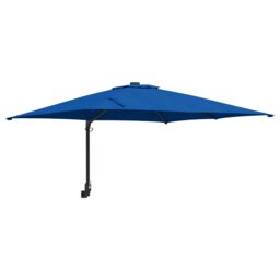 Berkfield Home Patio Umbrella Azure Blue Steel, Polyester Large Adjustable - thumbnail 2