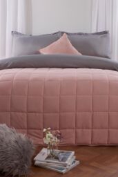 OHS Sensory Sleep Therapy Weighted Blanket 125 x 180 cm 6kg in Light Pink - Size: 125 cm x 180 cm - thumbnail 2