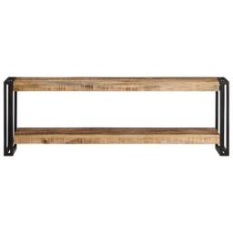 Berkfield Home TV Cabinet 120x30x40 cm Rough Mango Wood in Brown - Size: 120 x 30 x 40 cm - thumbnail 1
