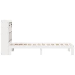 Berkfield Home Bookcase Bed without Mattress White 90x200cm Solid Wood Pine - Size: 90x200 cm - thumbnail 5