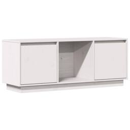 Berkfield Home TV Cabinet White 110.5x35x44 cm Solid Wood Pine