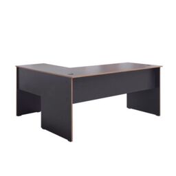 FWStyle Anthracite Grey L Shaped Reversible Home Office Corner Desk - thumbnail 2