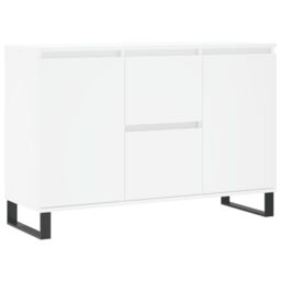 Berkfield Home Sideboard White 104x35x70 cm Engineered Wood - Size: 104 x 35 x 70 cm - thumbnail 2