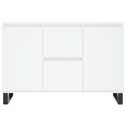 Berkfield Home Sideboard White 104x35x70 cm Engineered Wood - Size: 104 x 35 x 70 cm - thumbnail 5