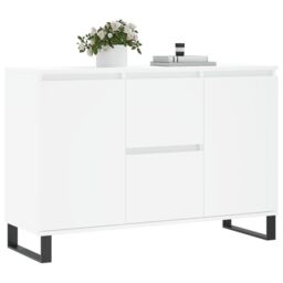 Berkfield Home Sideboard White 104x35x70 cm Engineered Wood - Size: 104 x 35 x 70 cm - thumbnail 3
