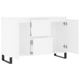Berkfield Home Sideboard White 104x35x70 cm Engineered Wood - Size: 104 x 35 x 70 cm - thumbnail 6
