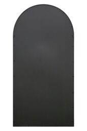 "MirrorOutlet Black Metal Framed Arched Window Wall Mirror 71"" X 35"" (180 X 90CM) - Size: 1 Pack" - thumbnail 3