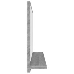 Berkfield Home Bathroom Mirror Grey Sonoma 60x10.5x37 cm Engineered Wood - thumbnail 4