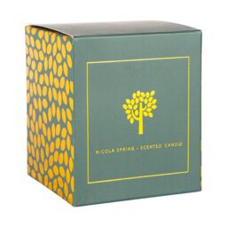 Nicola Spring 130g Cinnamon Orange Soy Wax Candle - Spiced Festive Glass Jar Gift in Purple - thumbnail 5