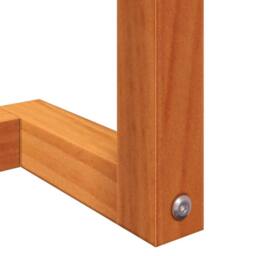 Berkfield Home Towel Rack Wax Brown 23x18x110 cm Solid Wood Pine - Size: 23 x 18 x 110 cm - thumbnail 8
